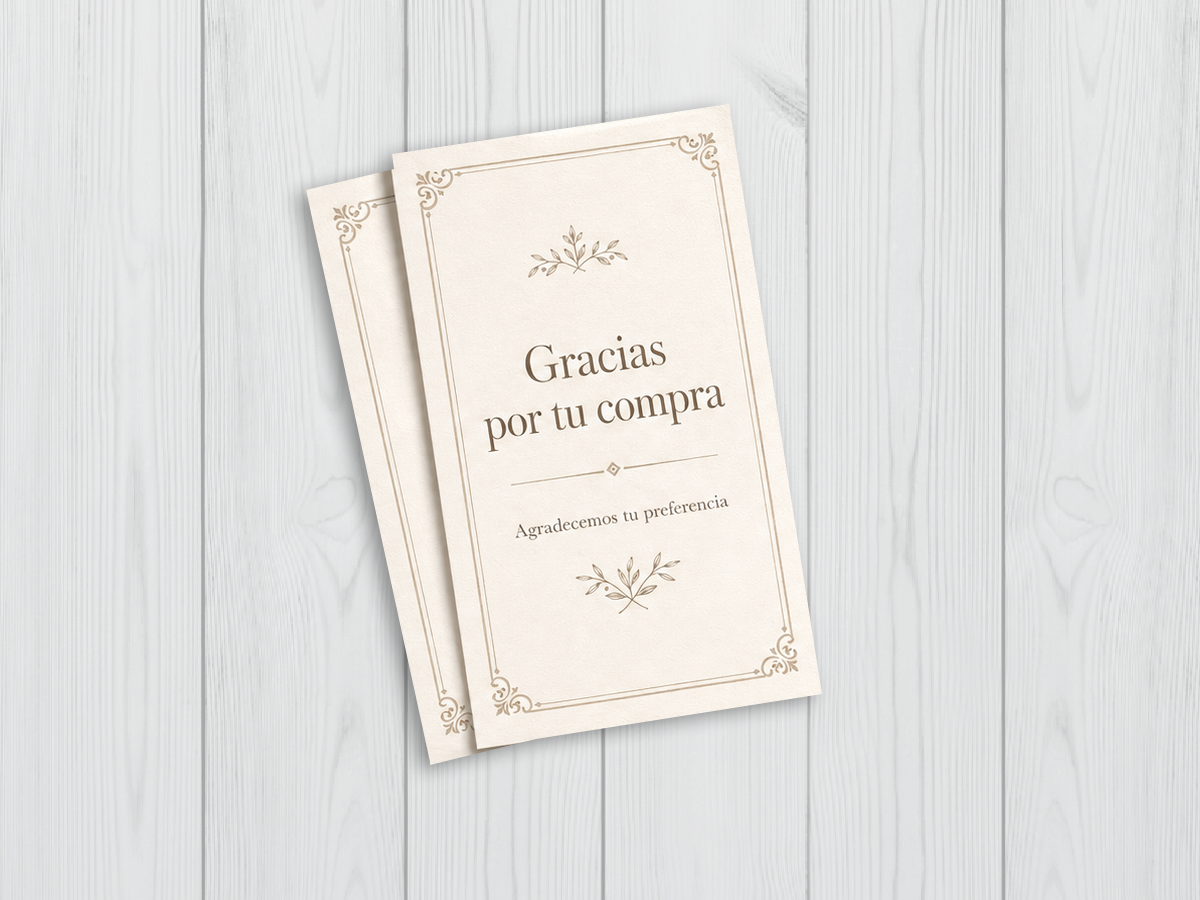 Tarjeta de Agradecimiento 10x15cm
