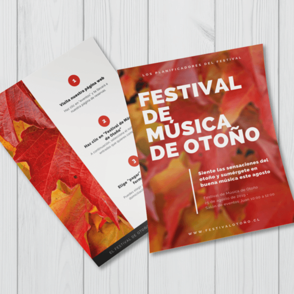 Tamaño carta - una cara