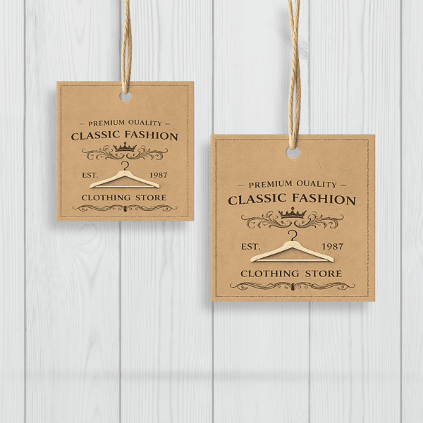 hang tag kraft 5.5 x 5.5 cm