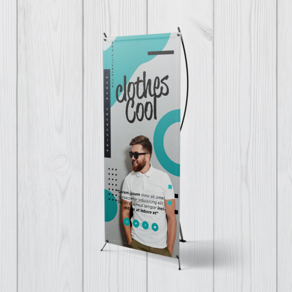 Mini Pendón - Modelo X 20 x 40 cm