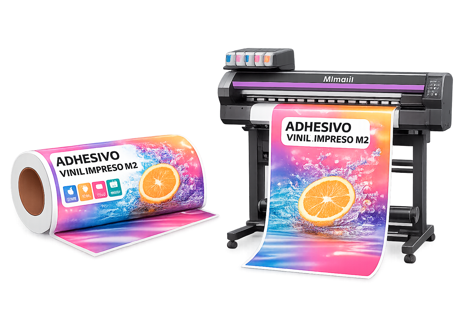 impresión de vinil adhesivo brillante