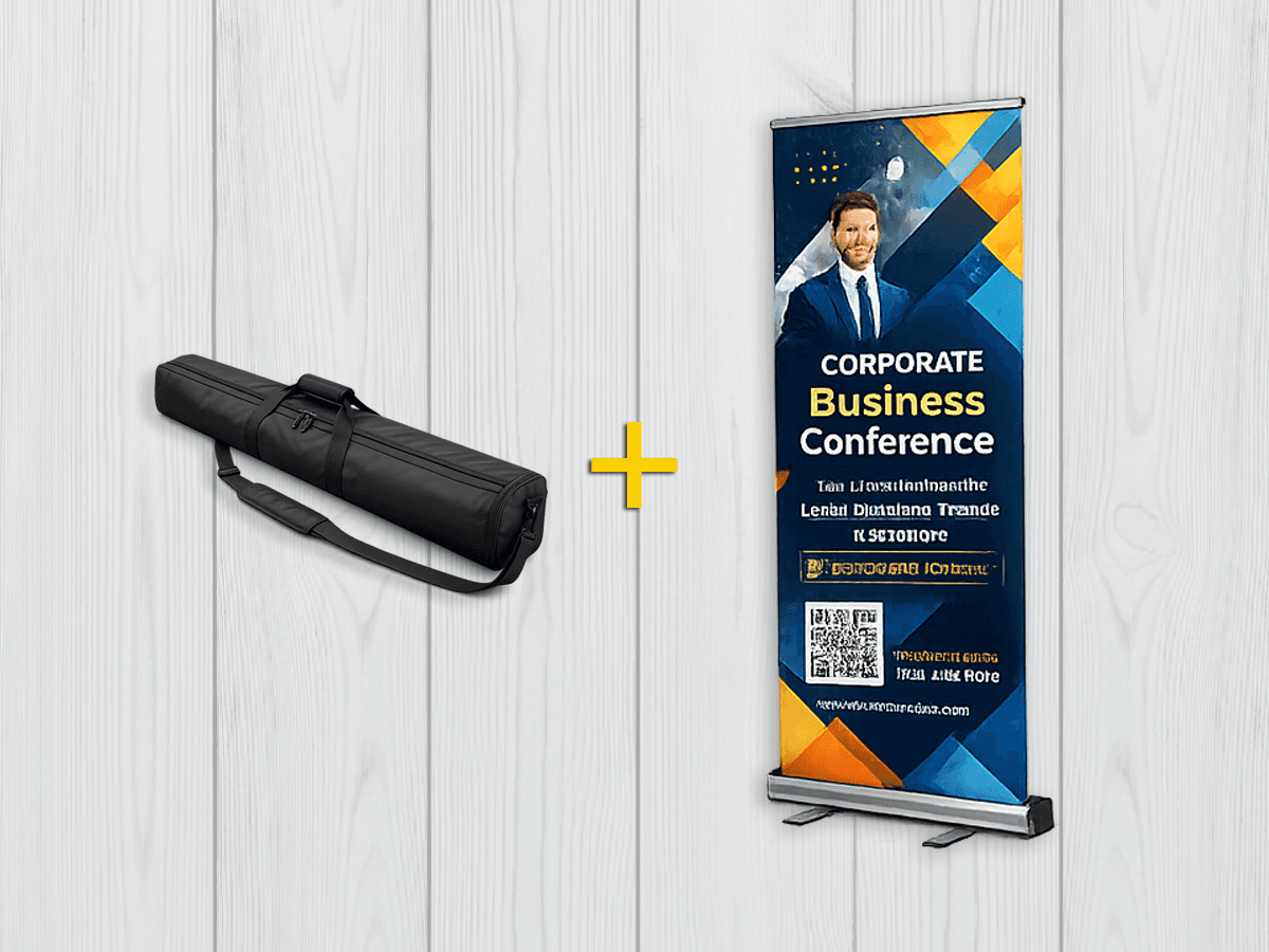 pendón roller 80 x 200 cm