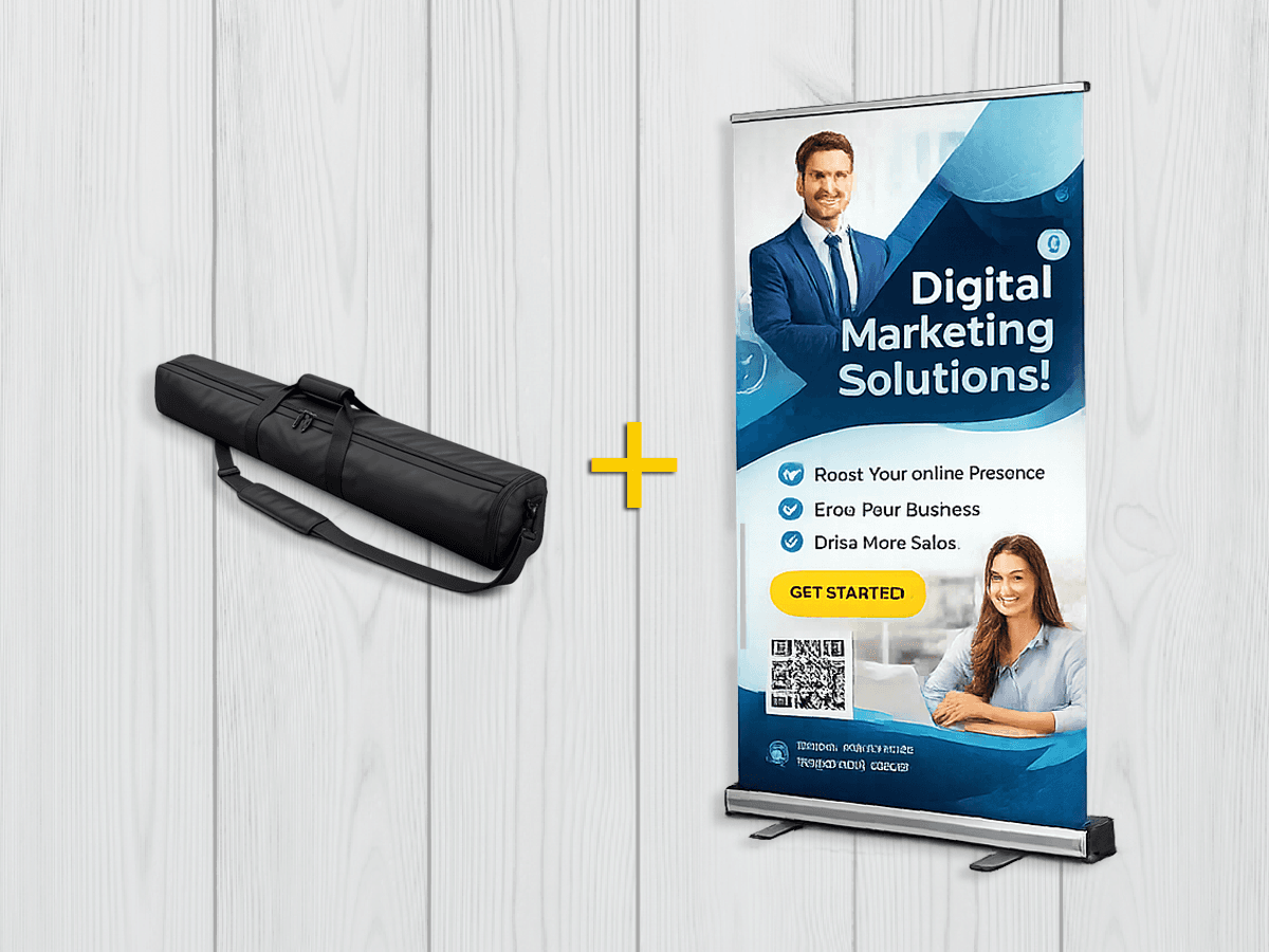 pendón roller 90 x 200 cm