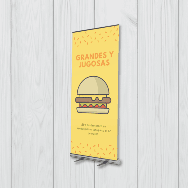 Gráfica para pendón PVC 13oz - 90x200 cm