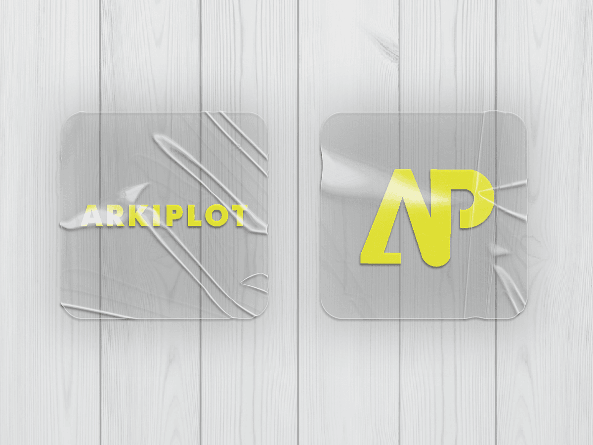 stickers cuadrados transparente impreso