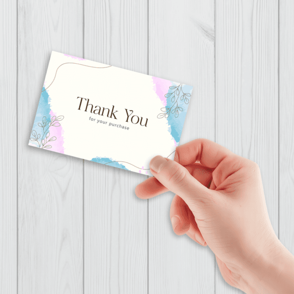 tarjeta de agradecimiento 10x15cm