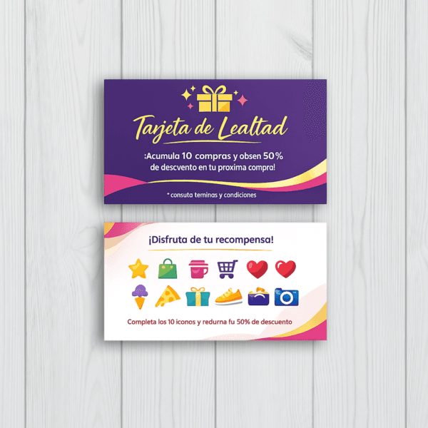 tarjeta de fidelización couche
