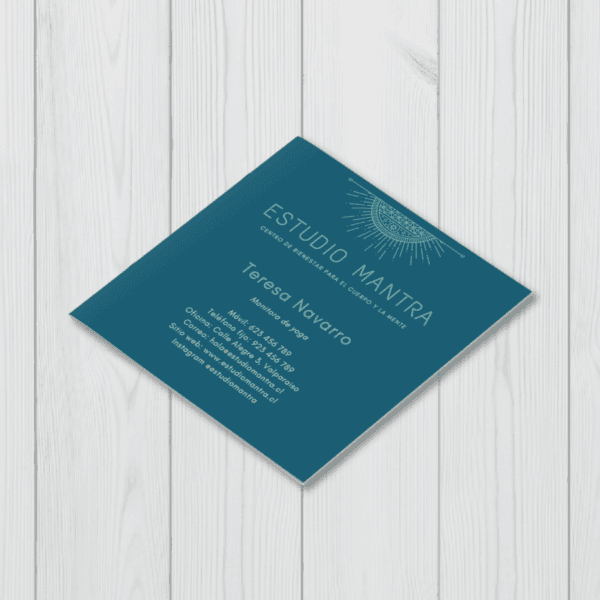 Tarjetas de visita cuadradas Opalina