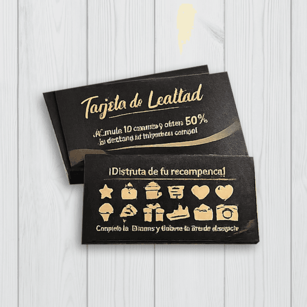 tarjetas de presentación kraft