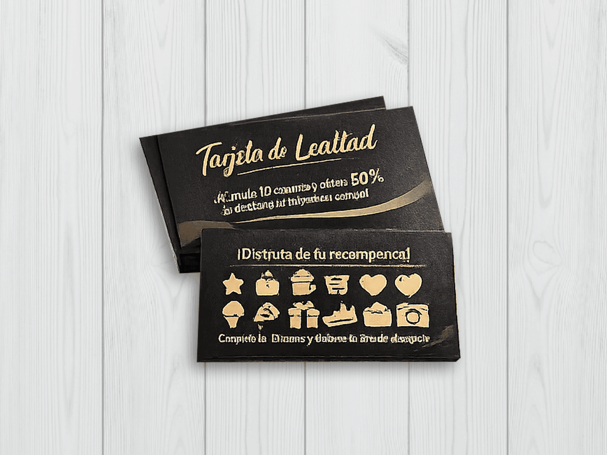 tarjetas de presentación kraft