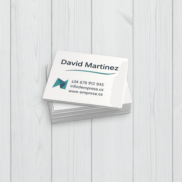 tarjetas de visita cuadradas couche