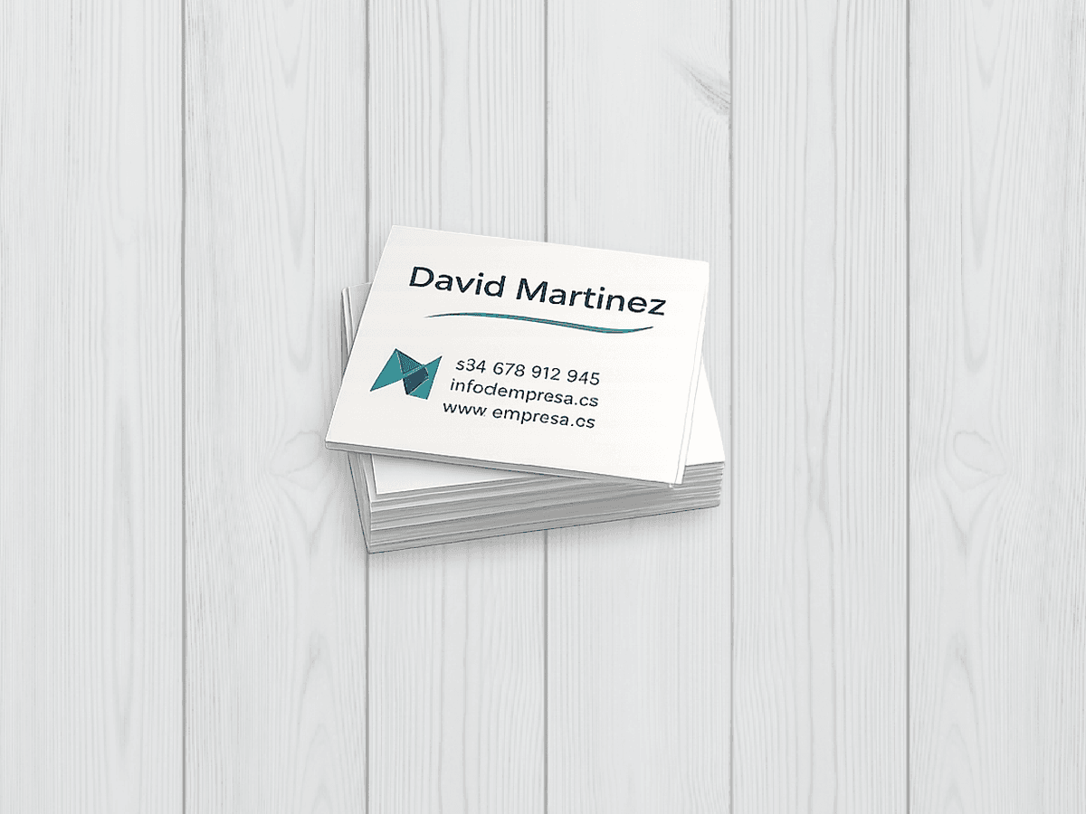 tarjetas de visita cuadradas couche