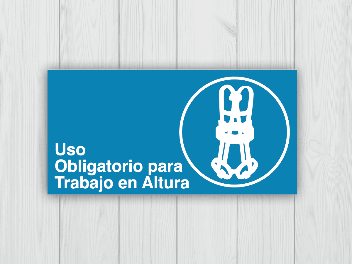uso obligatorio para trabajo en altura